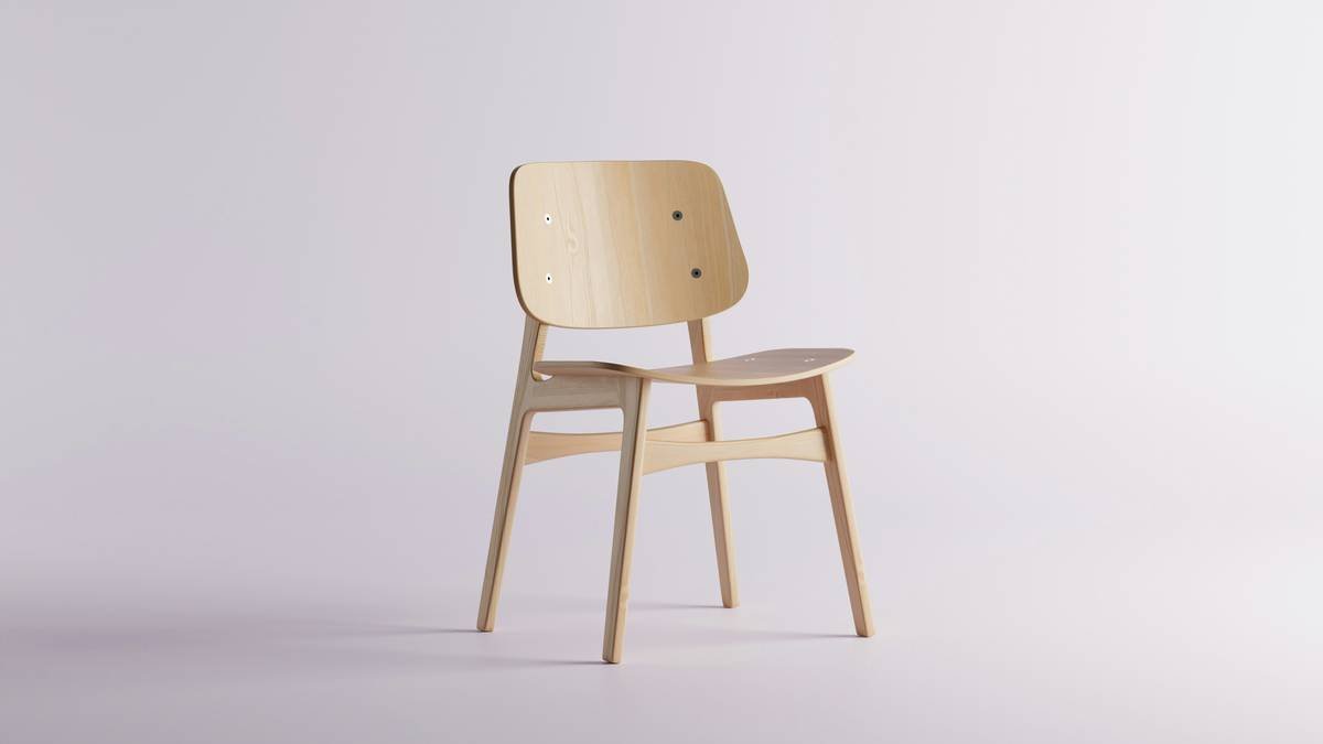 Chart comparing Janka hardness ratings of common chair-making woods: maple, oak, walnut, cherry, with durability icons and typical chair applications